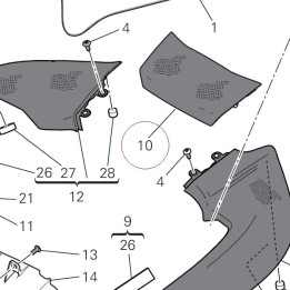 Cover handsfree 48017361AA