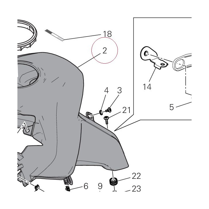 Protector, fuel tank 48017441AA