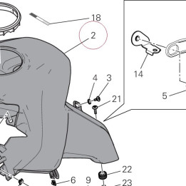 Protector, fuel tank 48017441AW