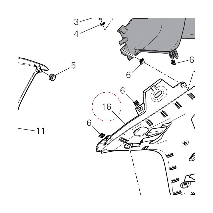 Left holder 48017461A