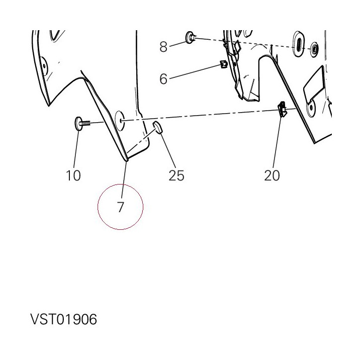 Cover, radiator, right 48017471AA