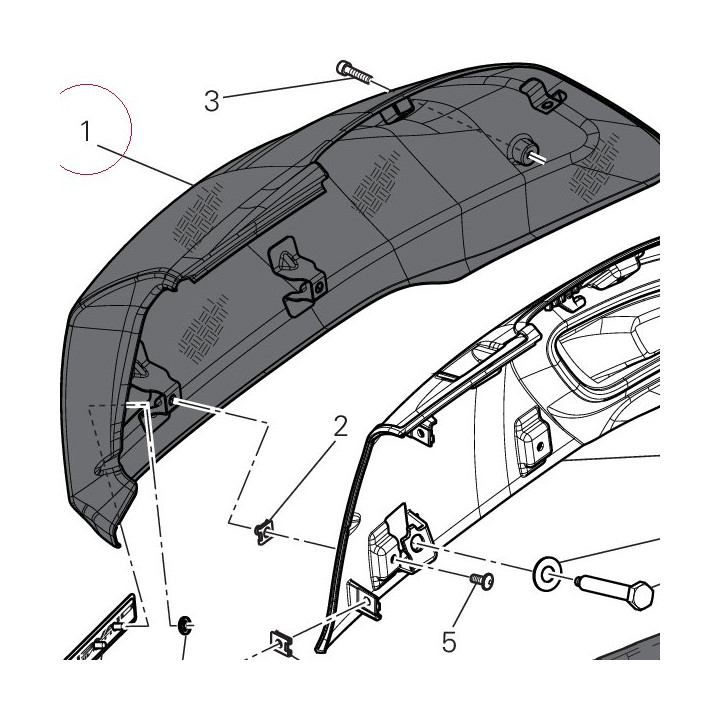 Cover, radiator, right 48017612AA