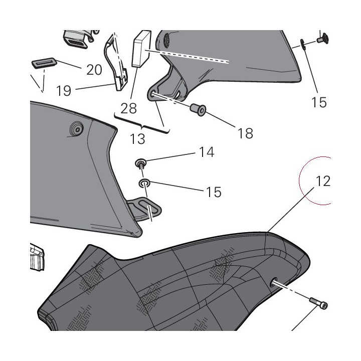 Cover, radiator, left 48017622AA