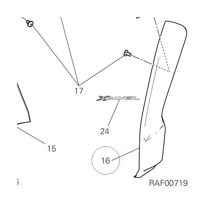 Right cover 48017741AC