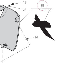 Cap left 48018042AC