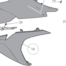Right lower fairing red 48018831BB