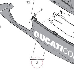 Right lower fairing red 48019262BT