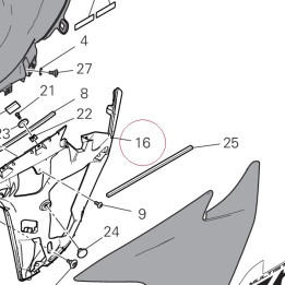 Left holder 48019313A