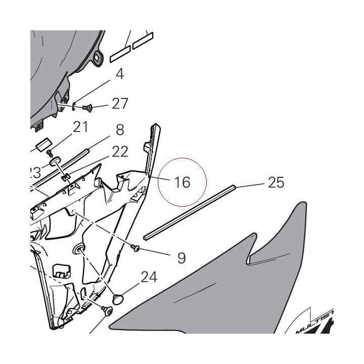 Left holder 48019313A