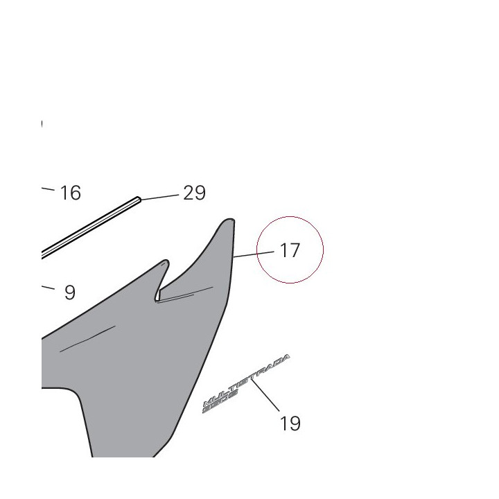 Cover, radiator, left 48019334AC