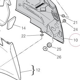 Cover, radiator, left 4801A272AA