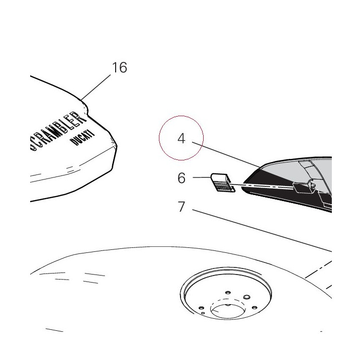 Cap left 4801A301BC