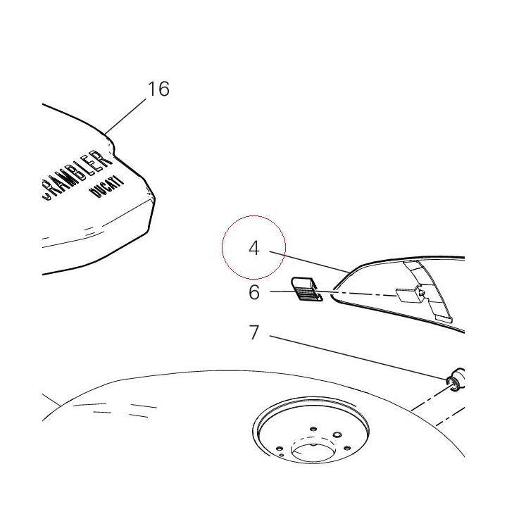 Cap left 4801A301BG