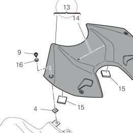 Tank cover 4801A621AD