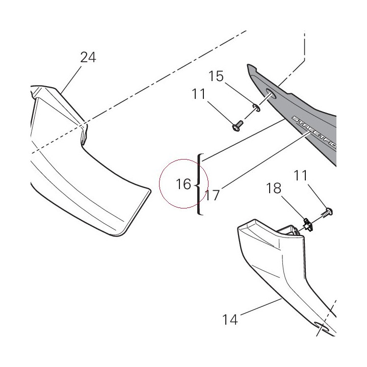 Right toe cap 4801A651AC