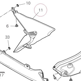 Air deflector, right 4801C041A