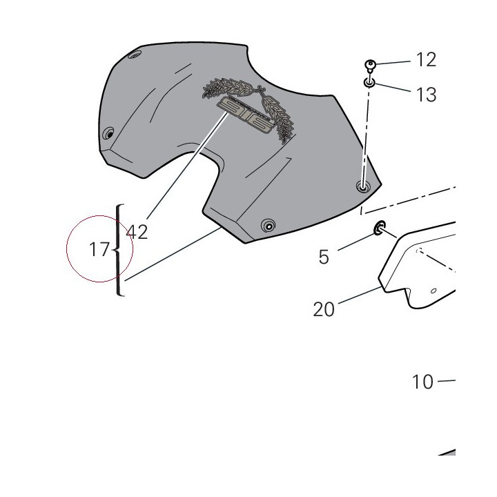 Tank cover 4801C461AL