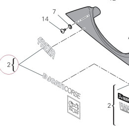 Right lower half-fairing 4801C471AF
