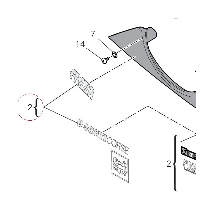 Right lower half-fairing 4801C471AF