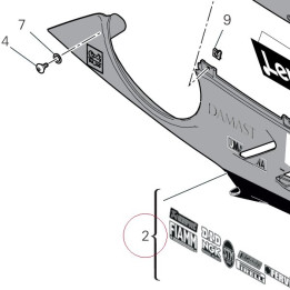 Right lower half-fairing 4801C471AH