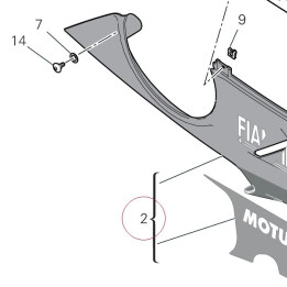 Right lower half-fairing 4801C471AP