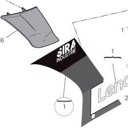 Left upper half-fairing 4801C502AE