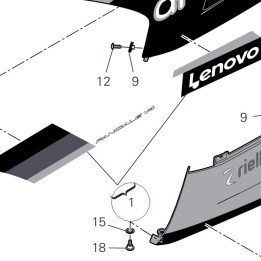 Left upper half-fairing 4801C502AF