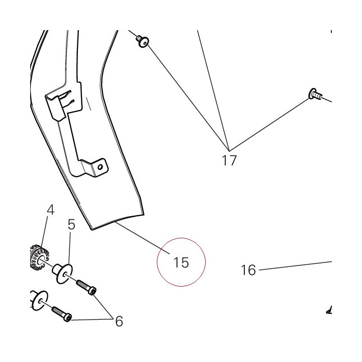 Left cover 4801C731AB