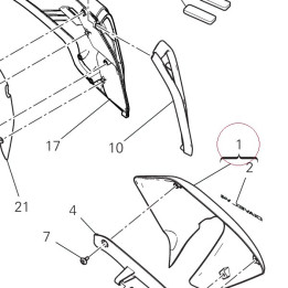 Radiator cover 4801D143AA