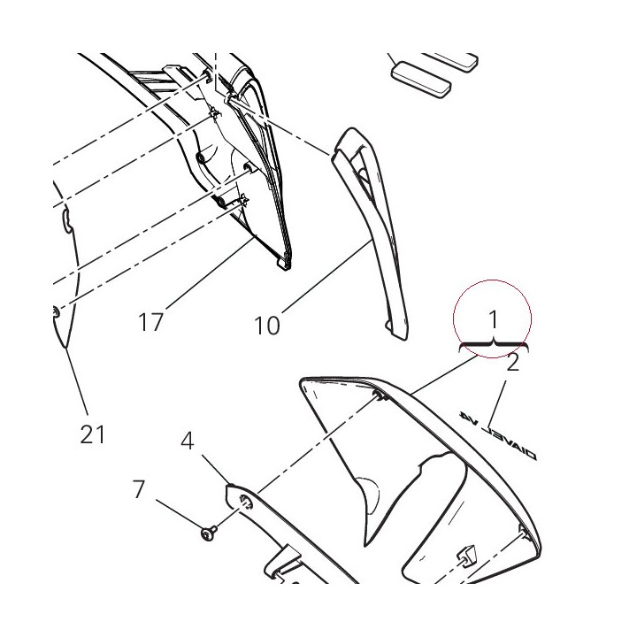 Radiator cover 4801D143AA