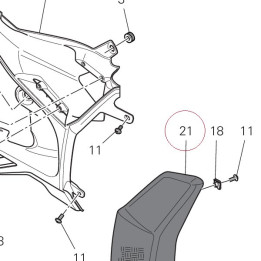 Right cover 4801D951AA