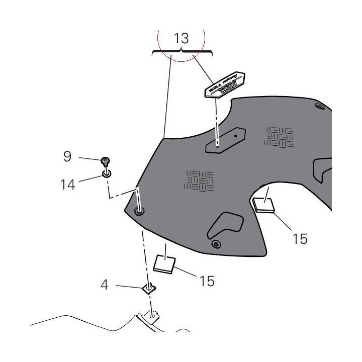 Tank cover 4801D971AA