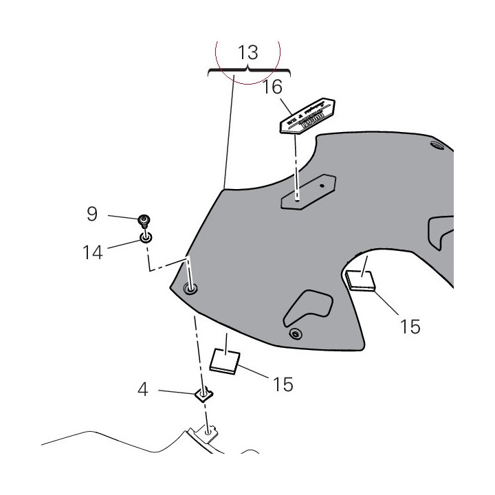 Tank cover 4801D971AB