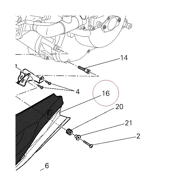 Lower fairing, left 48022801AA