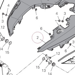 Protector, fuel tank gray 48026893AV