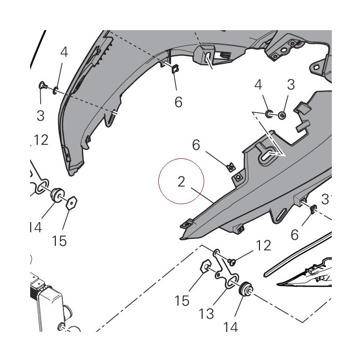 Protector, fuel tank gray 48026893AV