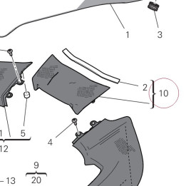 Cover handsfree 48029091AA