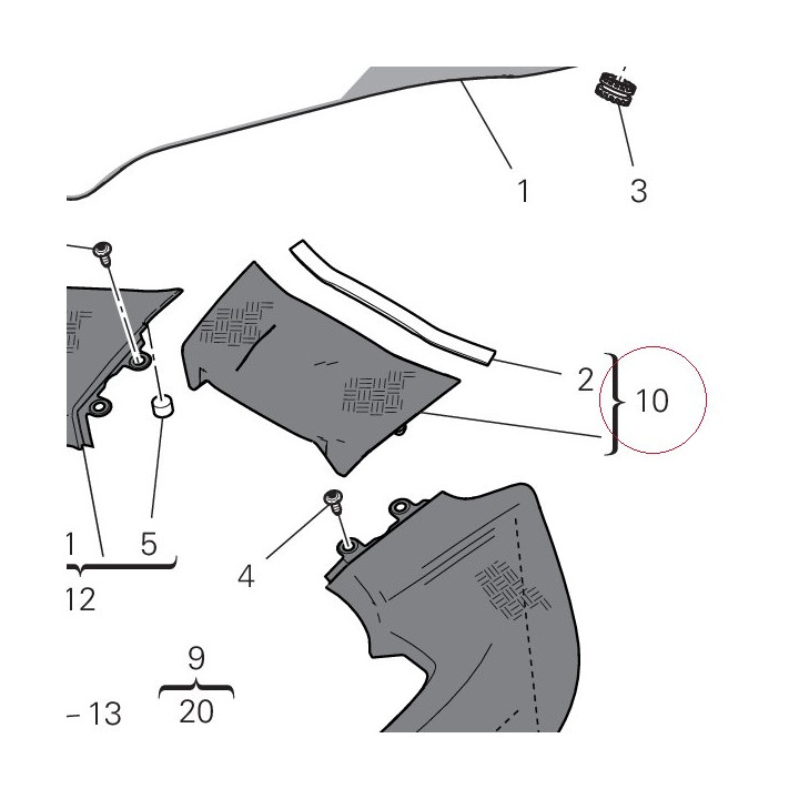 Cover handsfree 48029091AA