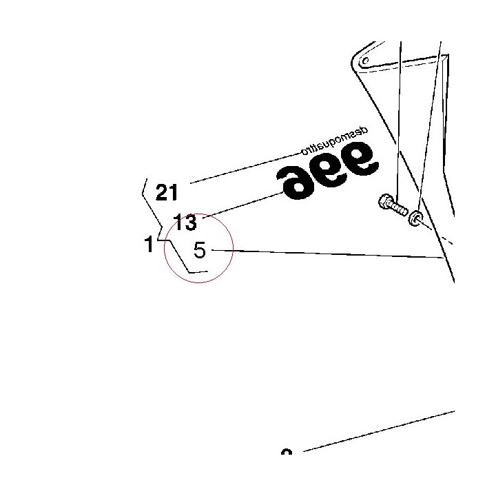 Right upper half-fairing 48030401A