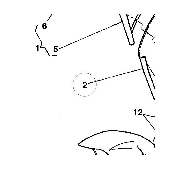Right lower half-fairing 48030411A