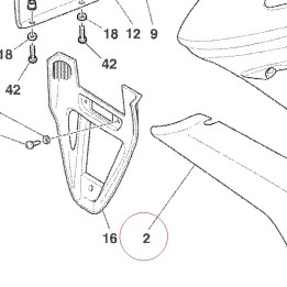 Air deflector, left unpainted 48031531A