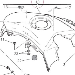 Fuel tank cover 480P5671C