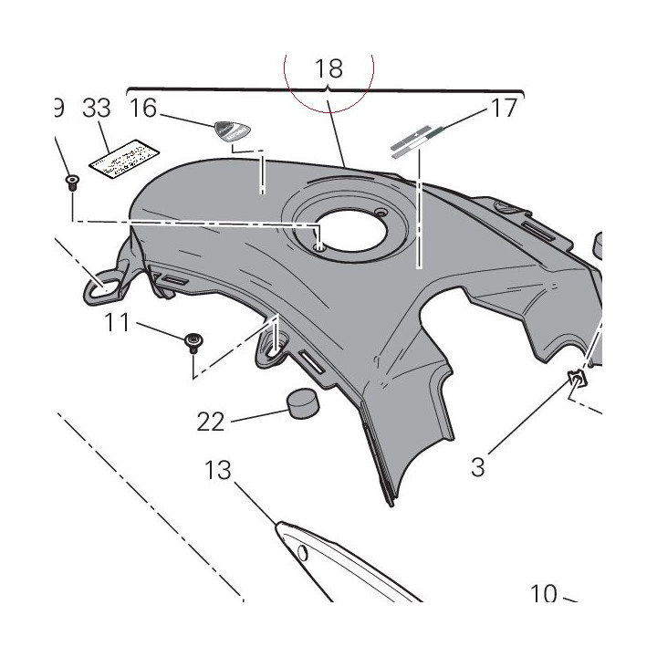 Fuel tank cover 480P5672E