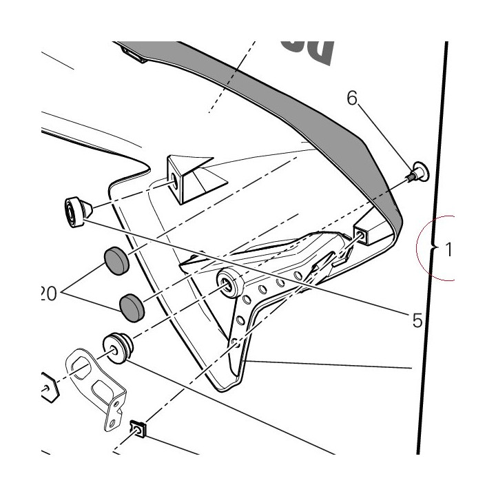 Left half- fairing 480P5681AA