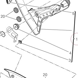 Left half- fairing 480P5681AC