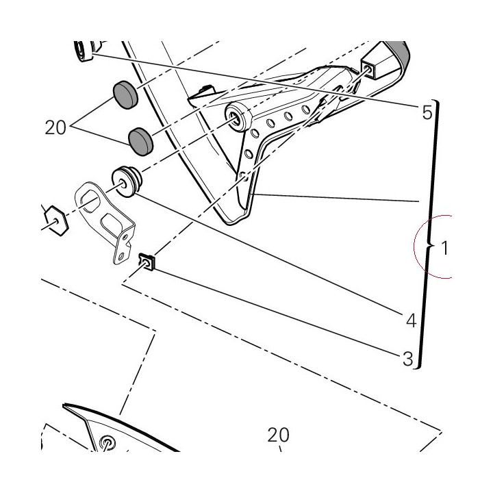 Left half- fairing 480P5681AC