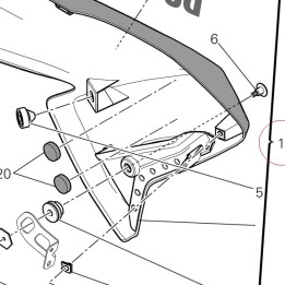 Left half- fairing 480P5681AN