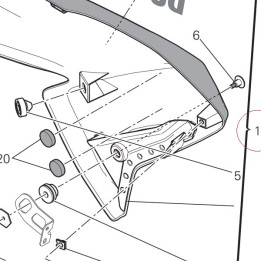 Left half- fairing 480P5681CA