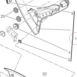 Left half- fairing 480P5681CC