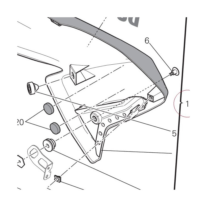 Left half- fairing 480P5681CT